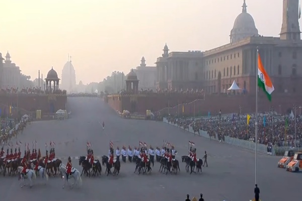 Beating the Retreat Ceremony concludes 77th Republic Day Celebrations