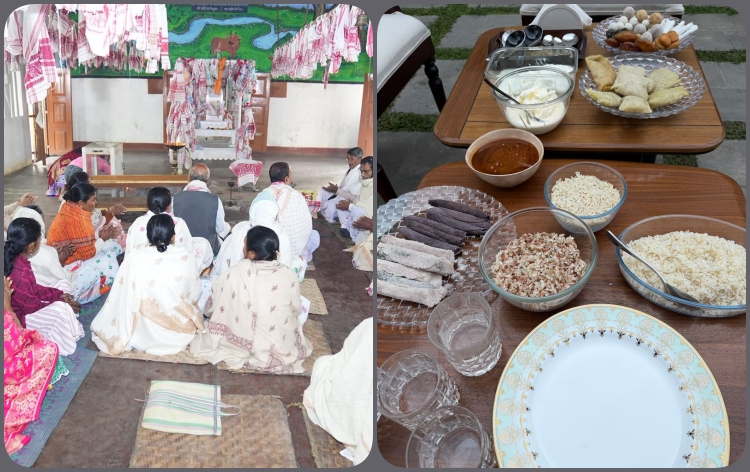 পৰম্পৰাগত ৰীতি-নীতিৰে ৰাজ্যৰ বিভিন্ন ঠাইত ভোগালী বিহু পালনৰ লগতে থলুৱা খেল-ধেমালিৰ আয়োজন