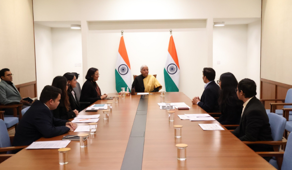 FM Nirmala Sitharaman holds pre-Budget interaction with Delhi School of Economics students
