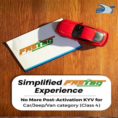 KYV Discontinued for Cars on New FASTag issued after 1 February 2026