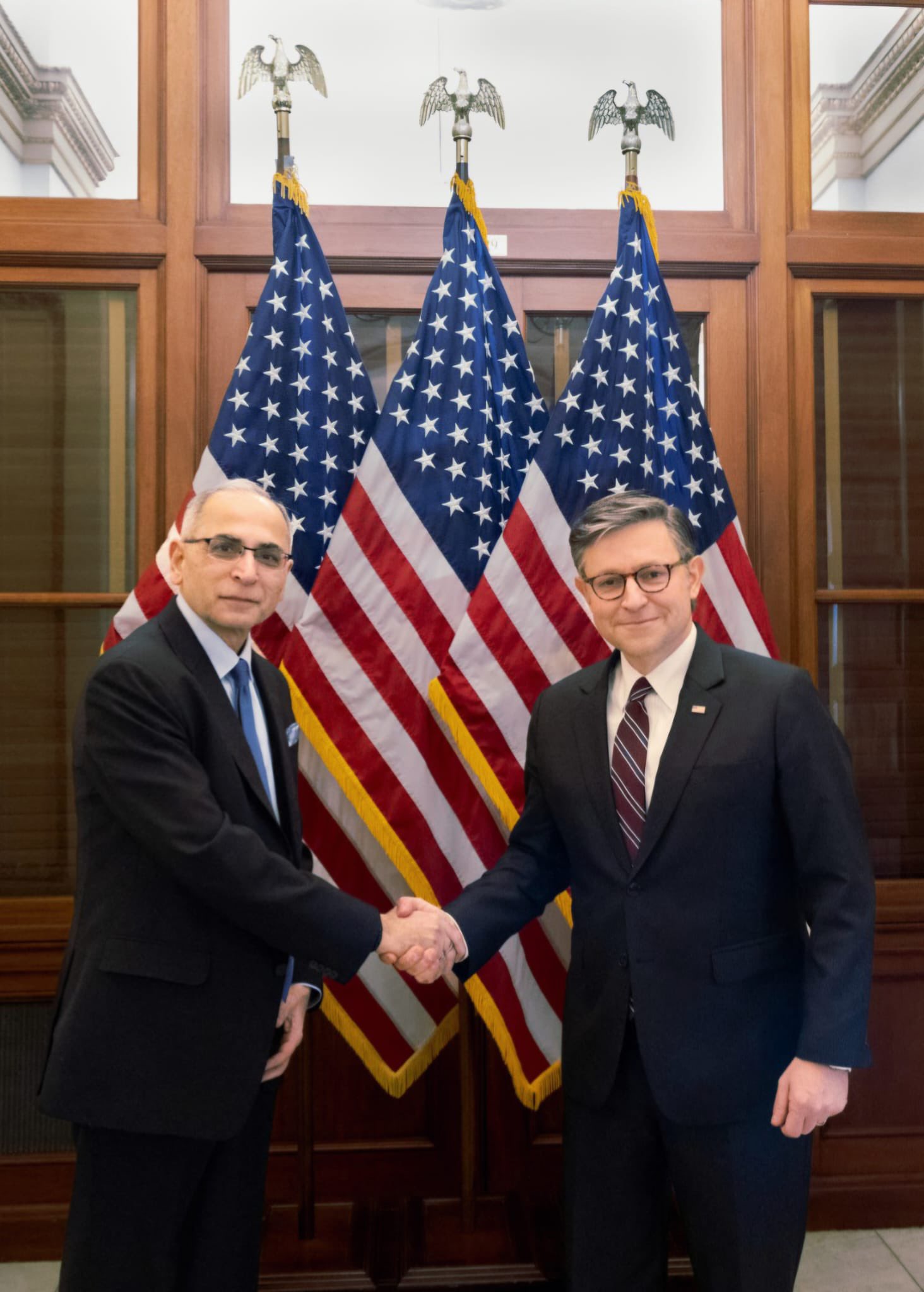 Indian Ambassador to US Vinay Mohan Kwatra expresses gratitude to 56th Speaker of US House of Representatives Mike Johnson 