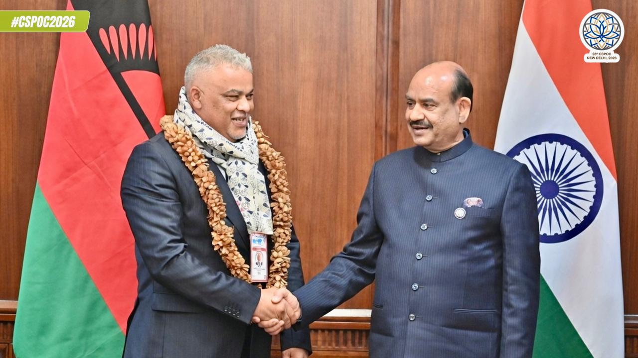 लोकसभा अध्यक्ष ओम बिडला ने मलावी के राष्ट्रीय सभा अध्यक्ष से की चर्चा, द्विपक्षीय संबंधों को मजबूत करने पर हुए सहमत