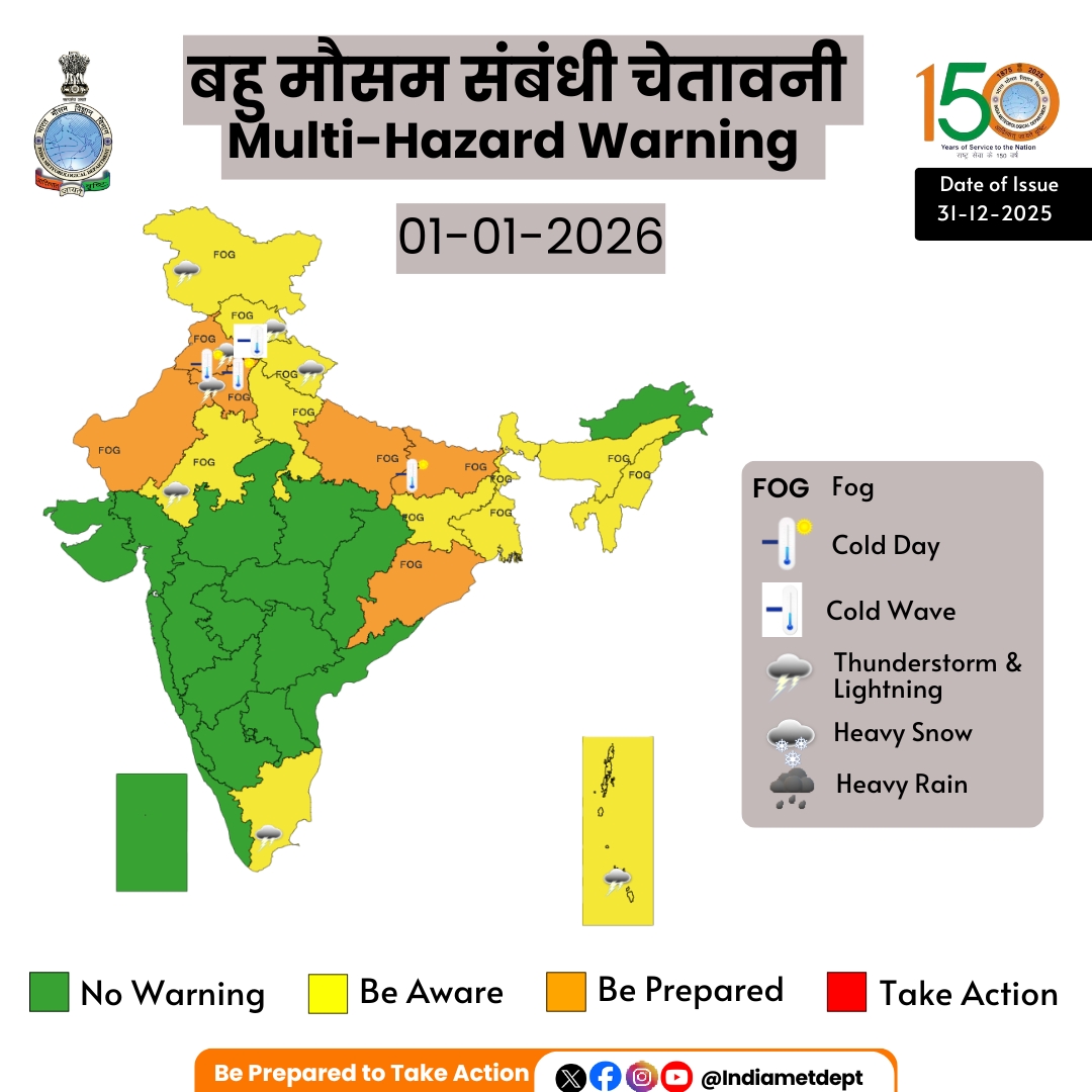 IMD forecasts very dense fog over north India for next four days