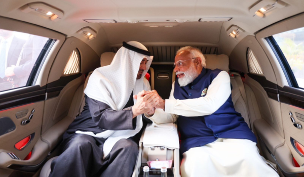 प्रधानमंत्री नरेंद्र मोदी ने UAE के राष्ट्रपति शेख मोहम्मद बिन जायद अल नाहयान से नई दिल्‍ली में बातचीत की