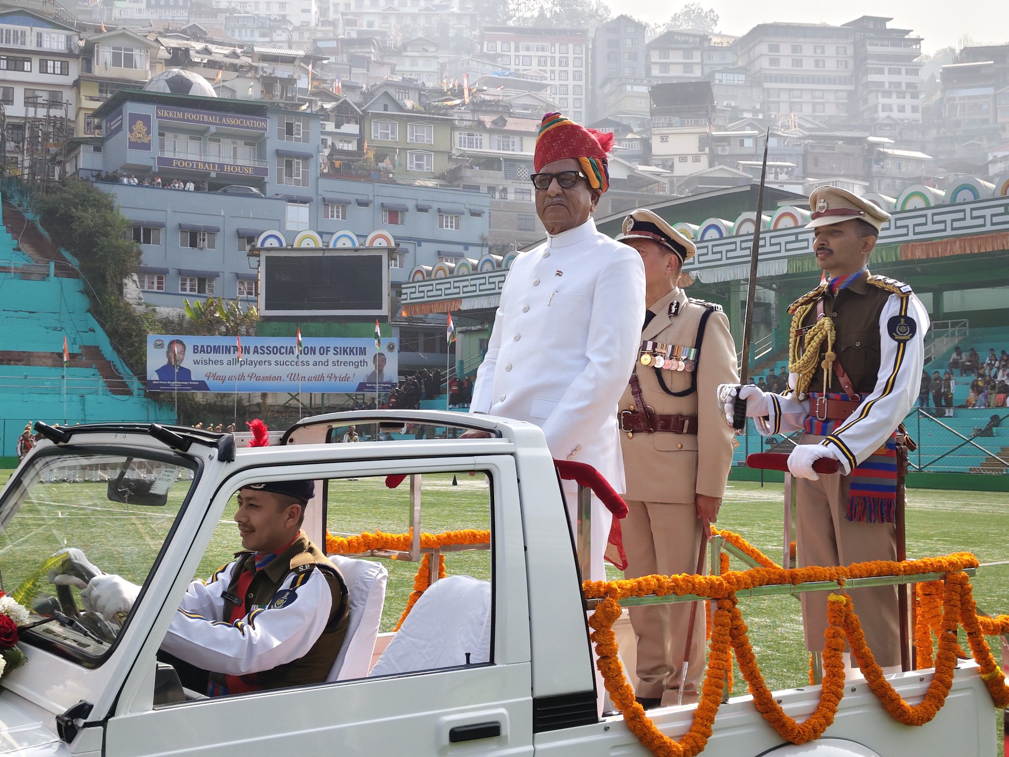 Sikkim celebrates 77th Republic Day at Palzor Stadium, Gangtok