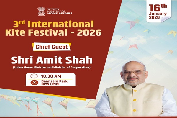 Home Minister Amit Shah Inaugurates 3rd International Kite Festival in New Delhi
