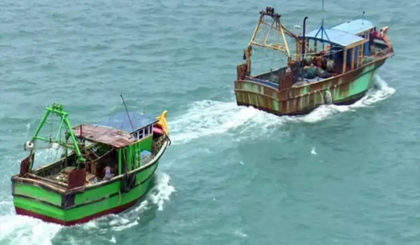 Sri Lankan Navy seizes two boats and arrests nine Indian fishermen near Kodiakkarai