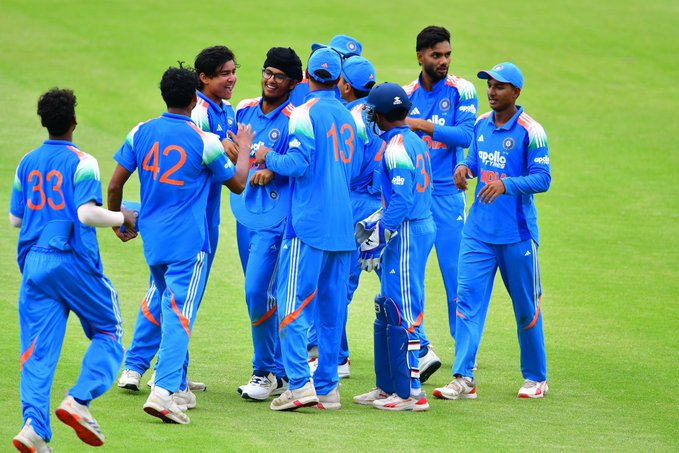 Under-19 cricket: India beat South Africa by 25 runs under DLS in opening Youth ODI