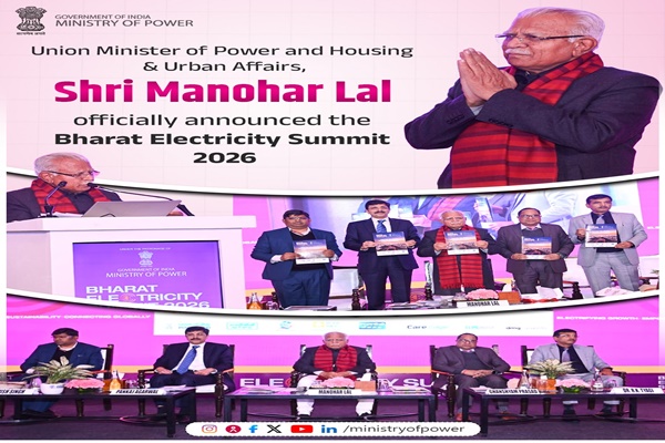भारत की विद्युत उत्पादन क्षमता 2014 से 2025 में दोगुने से अधिक हुई: ऊर्जा मंत्री मनोहर लाल