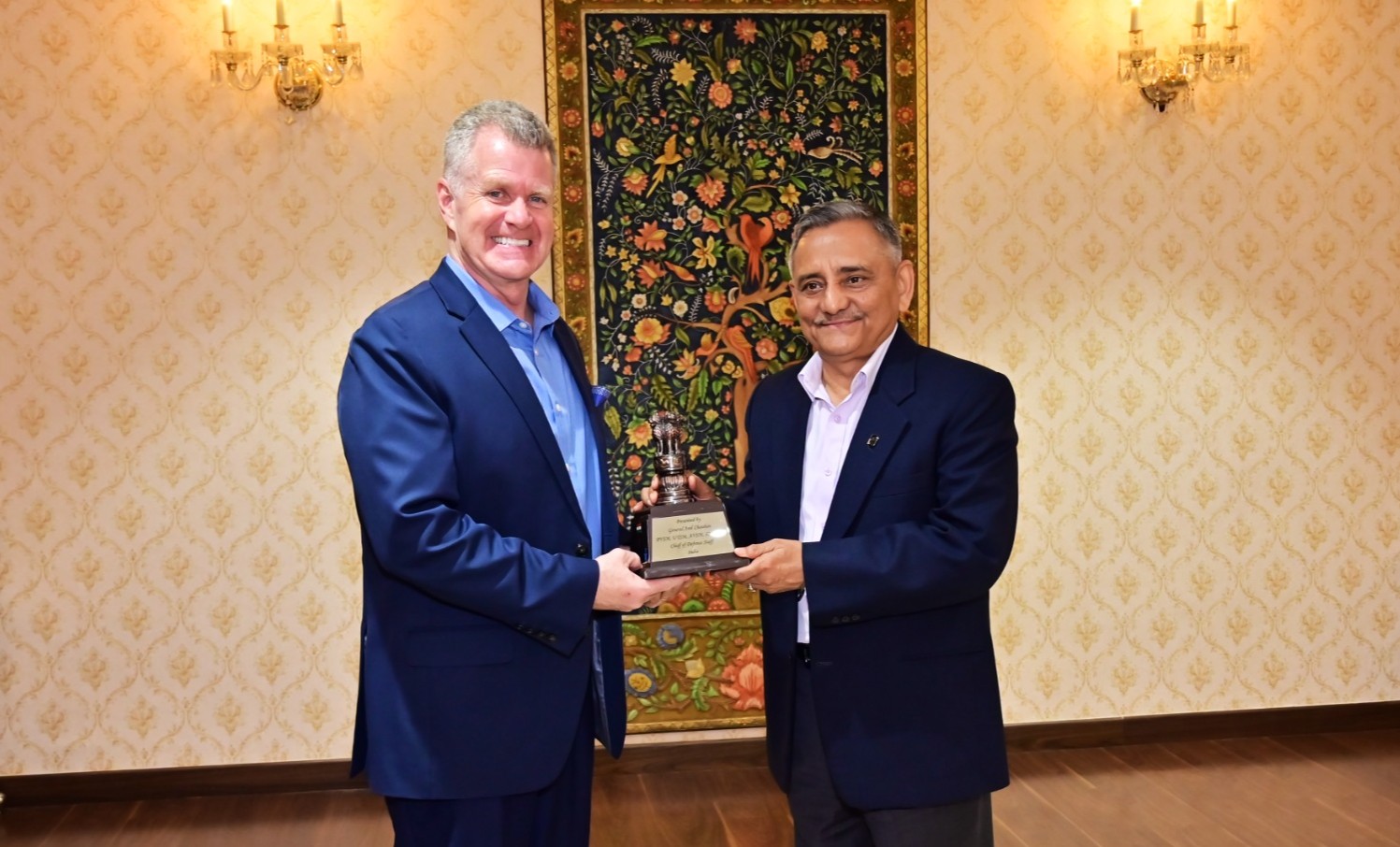 Commander of US, Indo-Pacific Command, Admiral Samuel John Paparo, calls on CDS General Anil Chauhan in New Delhi