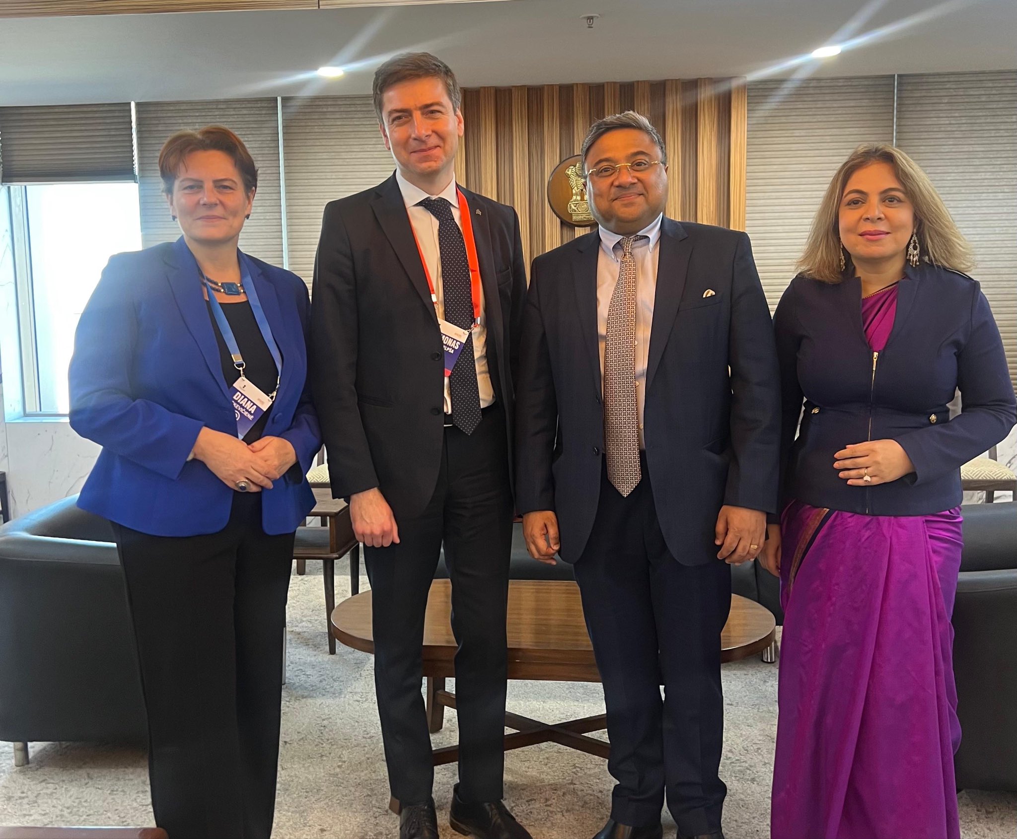 External Affairs Ministry Secretary Sibi George meets Lithuanian Foreign Secretary for discussions