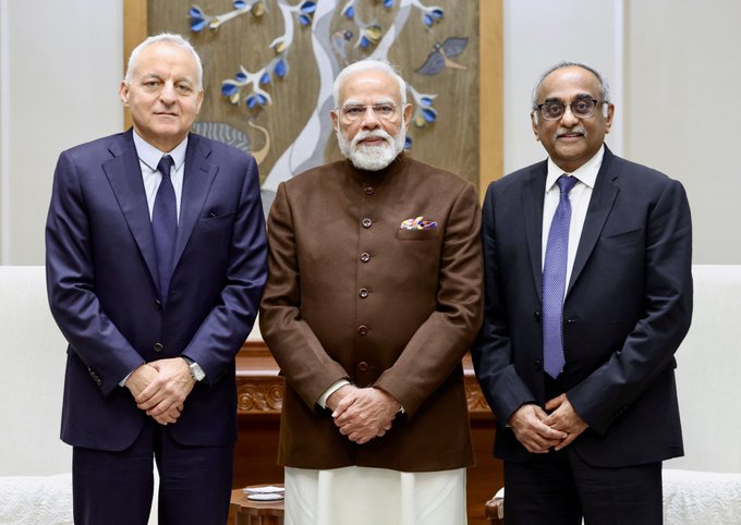 प्रधानमंत्री मोदी ने रोल्स-रॉयस के सीईओ तुफान एर्गिनबिलगिक से मुलाकात की; कहा- भारत, रोल्स-रॉयस गतिविधियों के विस्‍तार का स्वागत करता है