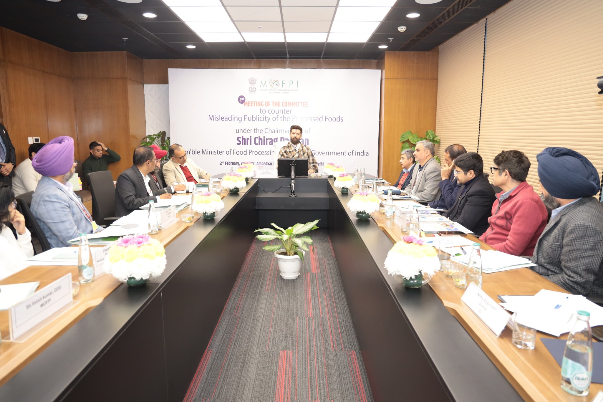 Union Minister Chirag Paswan Chairs Meeting on Tackling Misinformation Around Processed Foods