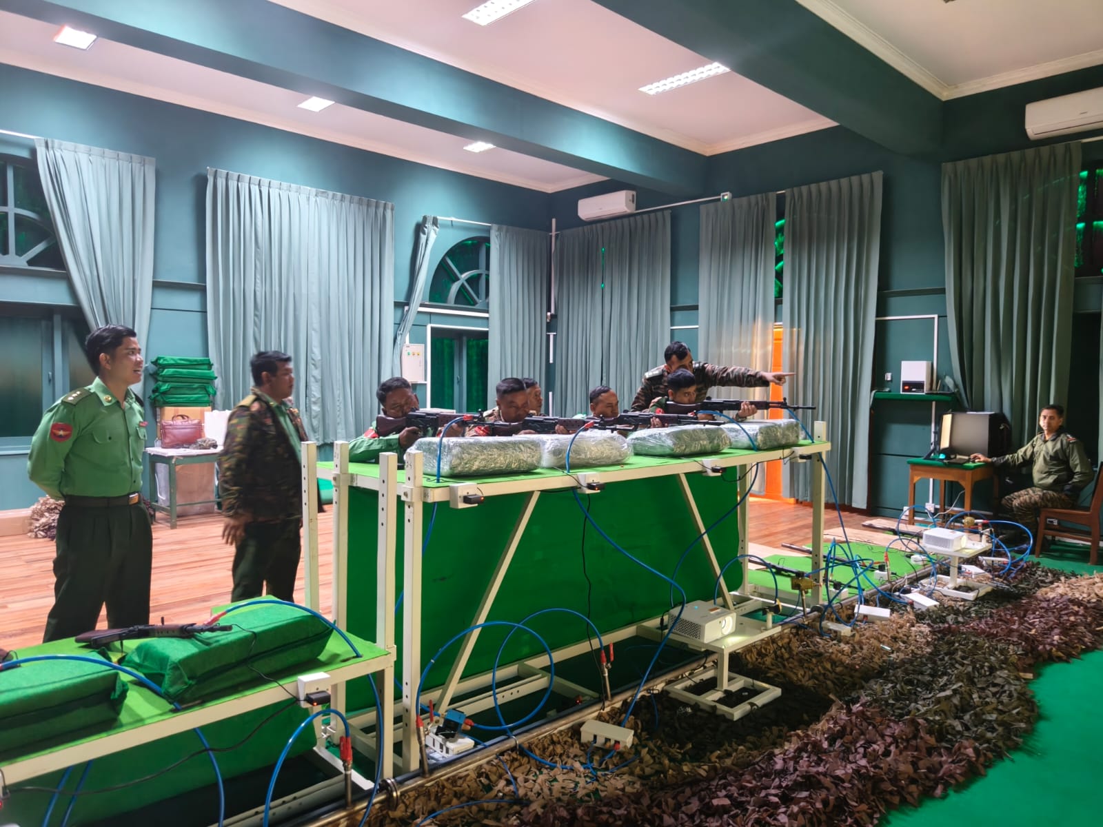 Indian Army installs & operationalises 12-Lane Infantry Weapon Training Simulator at Myanmar Army Combat Forces School