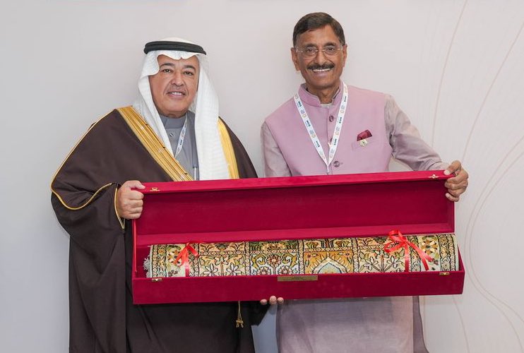 MoS Sanjay Seth meets Saudi Assistant Minister for Executive Affairs on sidelines of World Defence Show 2026