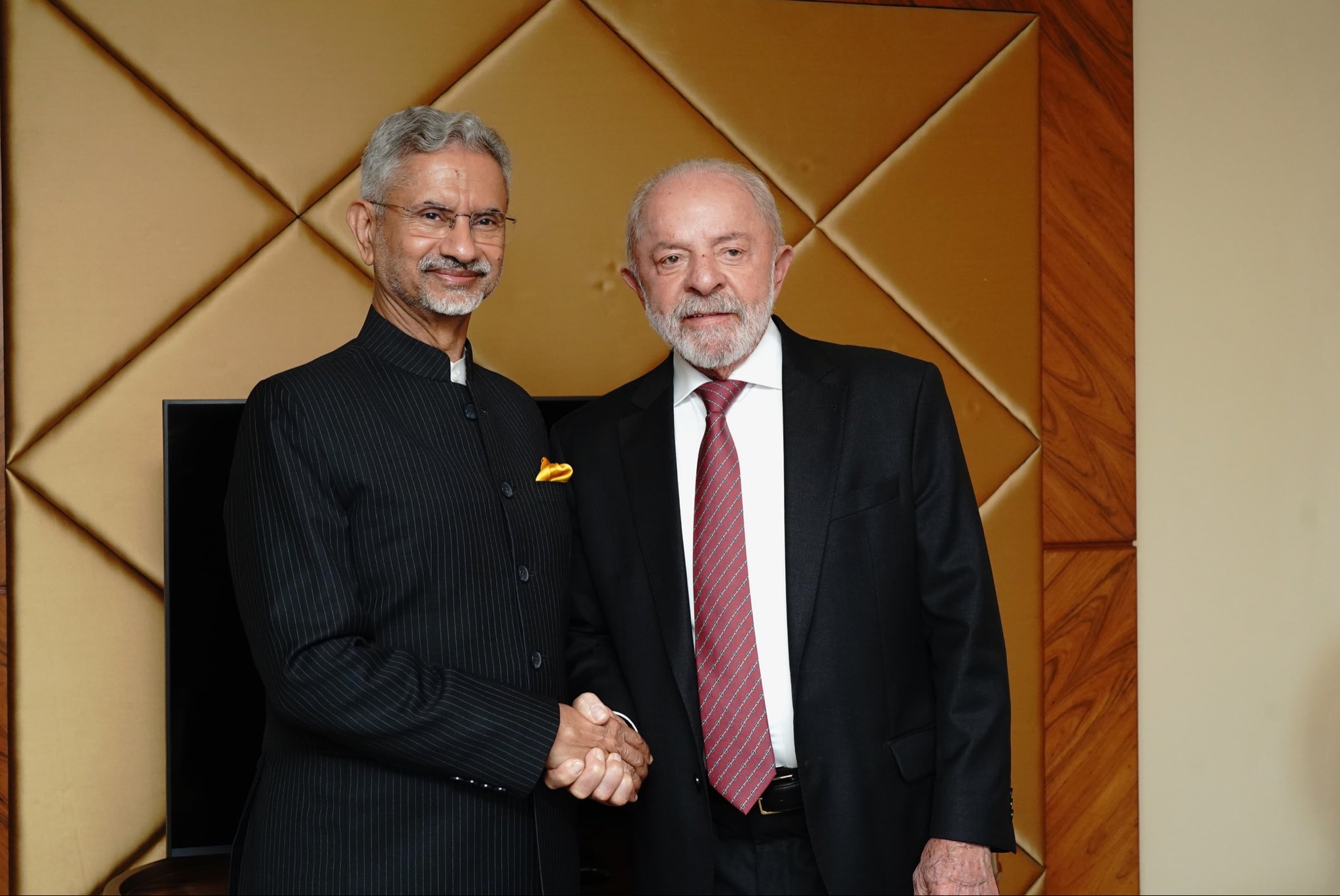 New Delhi: EAM S Jaishankar meets Brazil President Luiz Inácio Lula da Silva
