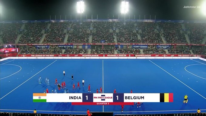 India Lose 1-3 to Belgium in FIH Pro League Opener