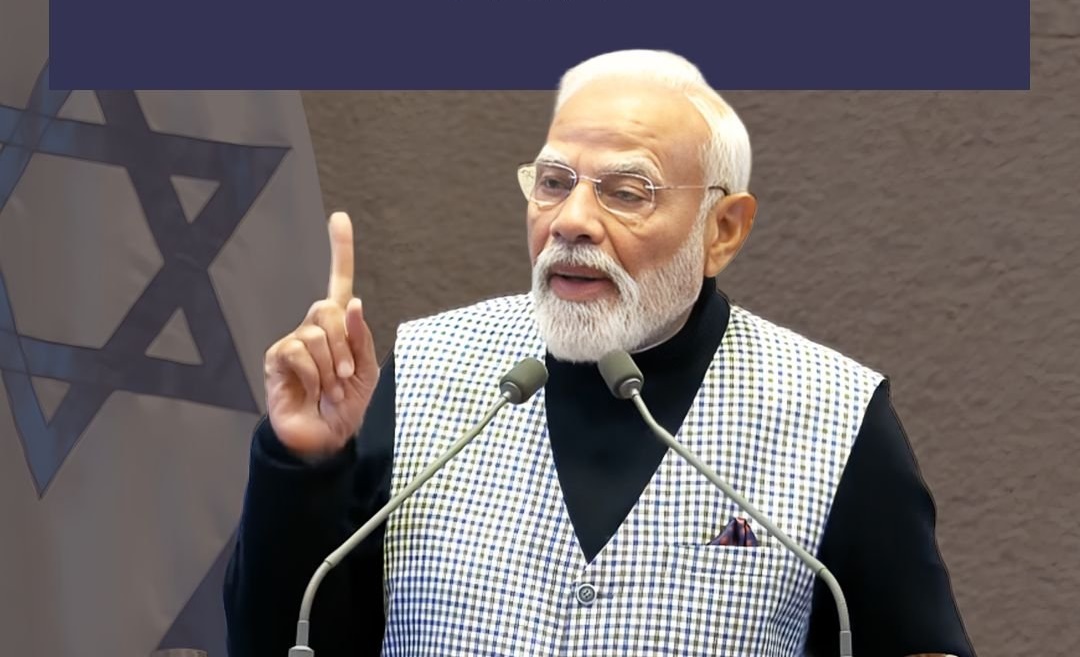 PM Narendra Modi says, India stands firmly and with full conviction with Israel in its fight against terrorism