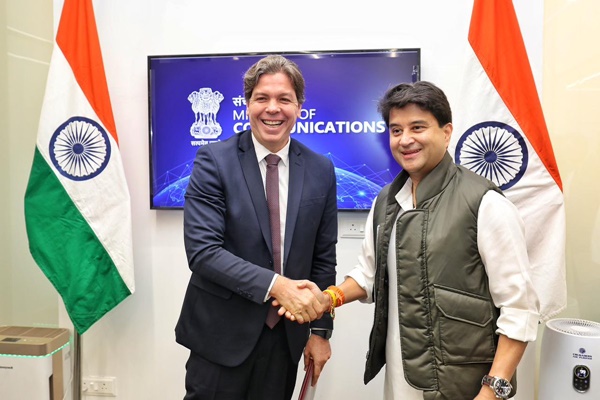 Communications Minister Jyotiraditya Scindia meets Brazil’s Minister Frederico de Siqueira Filho