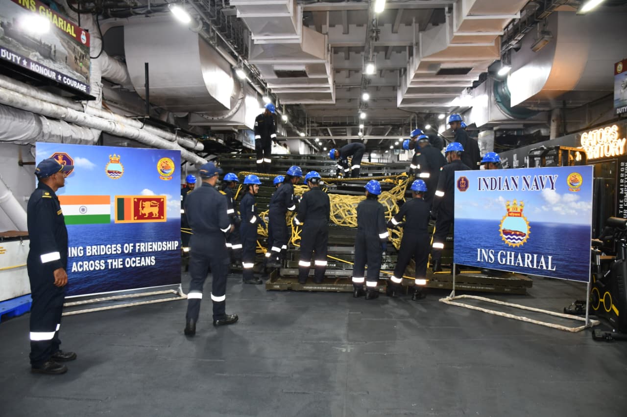 India sends Bailey bridge materials to Sri Lanka for post-Cyclone reconstruction