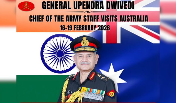 ऑस्ट्रेलिया की चार दिवसीय यात्रा पर आज रवाना होंगे सेनाध्‍यक्ष जनरल उपेंद्र द्विवेदी