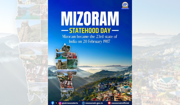 Vice President, PM and Home Minister Extend Statehood Day Greetings to Mizoram