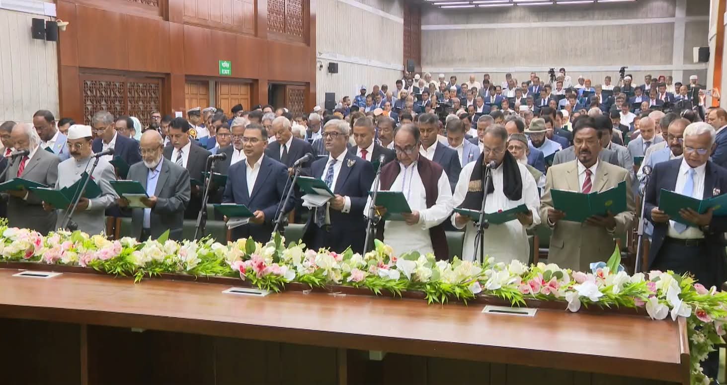 Bangladesh: Newly Elected BNP MPs Take Oath of Office at Jatiya Sangsad