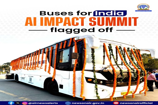 Buses for India AI Impact Summit flagged off to promote AI awareness among Youth