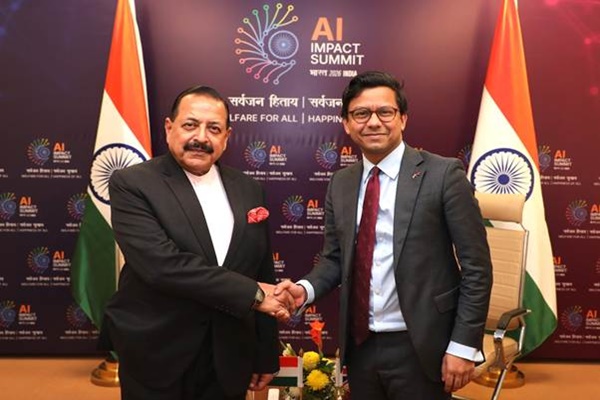 Union Minister Jitendra Singh meets UK’s AI and Online Safety Minister Kanishka Narayan at India AI Impact Summit