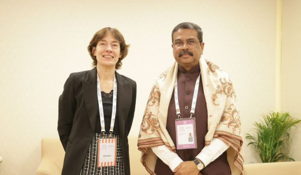 Union Minister Pradhan meets France’s Special Envoy for AI at India AI Impact Summit