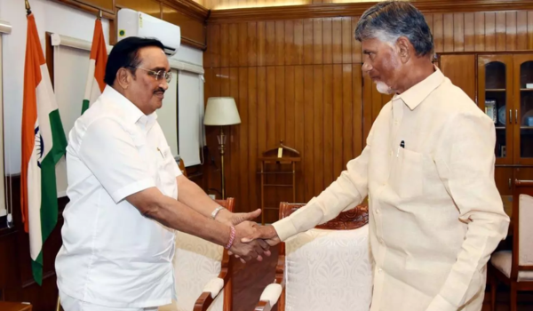 Andhra Pradesh CM Chandrababu Naidu meets Jal Shakti Minister C. R. Patil for key irrigation and drinking water projects