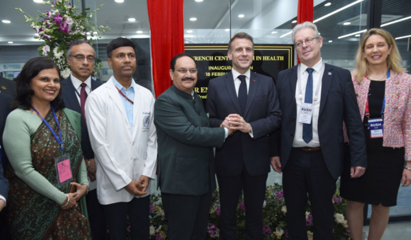 French President Macron and Union Minister Nadda inaugurate Indo-French Centre for AI in Global Health 