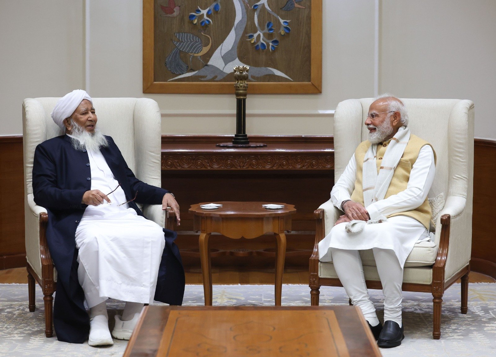 सामाजिक सद्भाव और भाईचारे पर प्रधानमंत्री मोदी, मुफ्ती-ए-आज़म के बीच चर्चा
