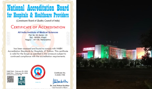 AIIMS Nagpur becomes first public hospital in Maharashtra to secure complete NABH accreditation