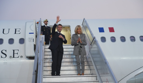 French President Emmanuel Macron departs from India after participating in AI Impact Summit