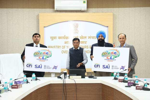 Union Minister Dr Mansukh Mandaviya unveils logo of world’s first franchise-based Cycling League of India