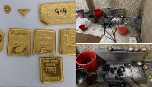 DRI Busts Gold Smuggling, Illegal Melting Racket in Delhi and Kolkata