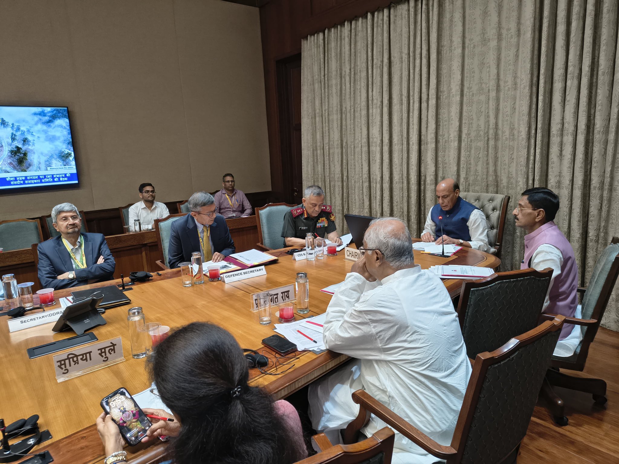 Defence Minister Rajnath Singh Chairs Parliamentary Consultative Committee Meeting on Border Roads Organisation
