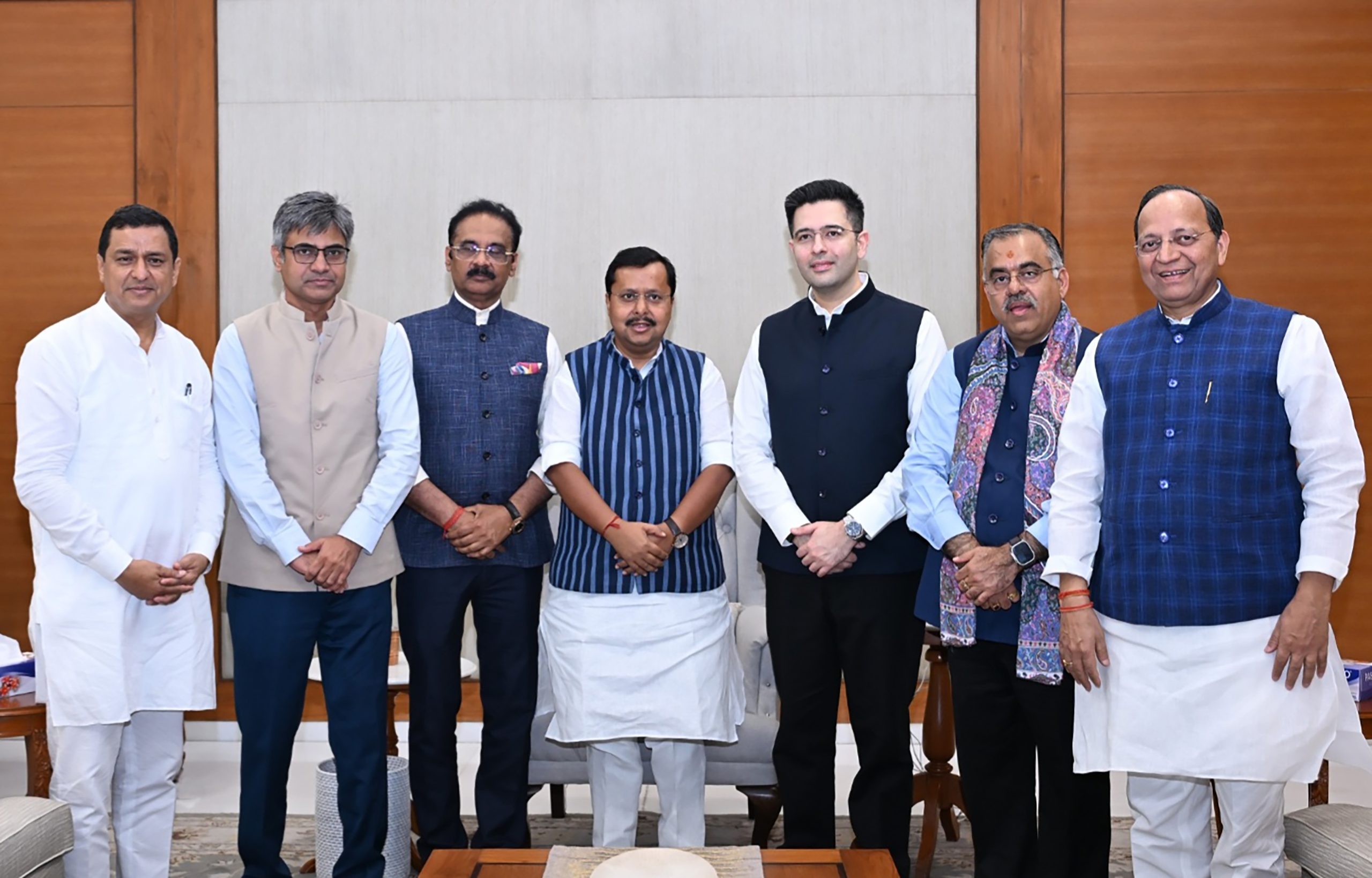 Rajya Sabha chairman approves merger of 7 AAP MPs with BJP; Total members strength rises to 113
