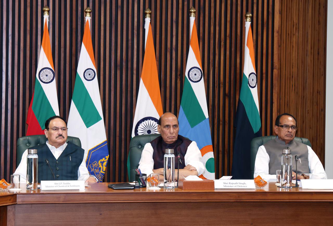 Defence Minister Rajnath Singh says, govt ensuring sufficient supply of LPG, petrol and diesel, fertilizers and coal