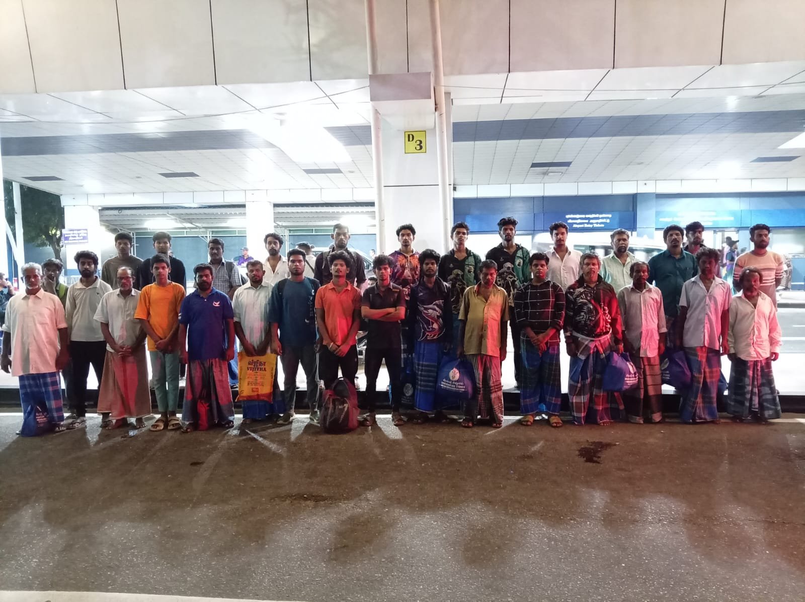 Thirty Indian fishermen released from Sri Lankan prisons return to Chennai