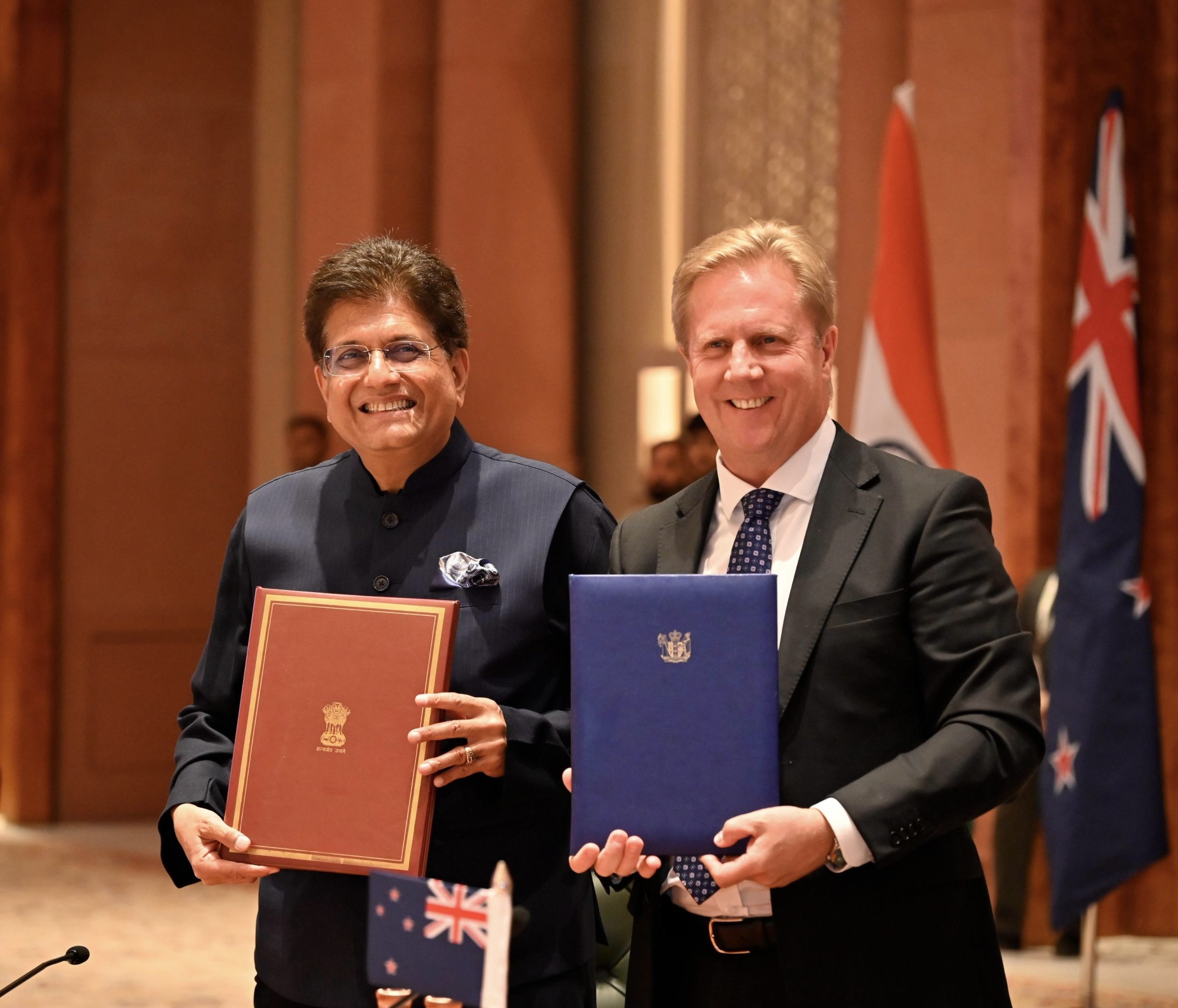 India-New Zealand FTA; Deal facilitates 100% duty-free access for all Indian exports and 20 billion dollar investment by New Zealand