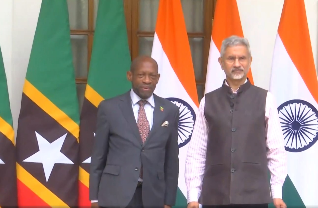 EAM Dr S Jaishankar & his counterpart, Dr Denzil L. Douglas, inaugurate HC of Saint Kitts and Nevis