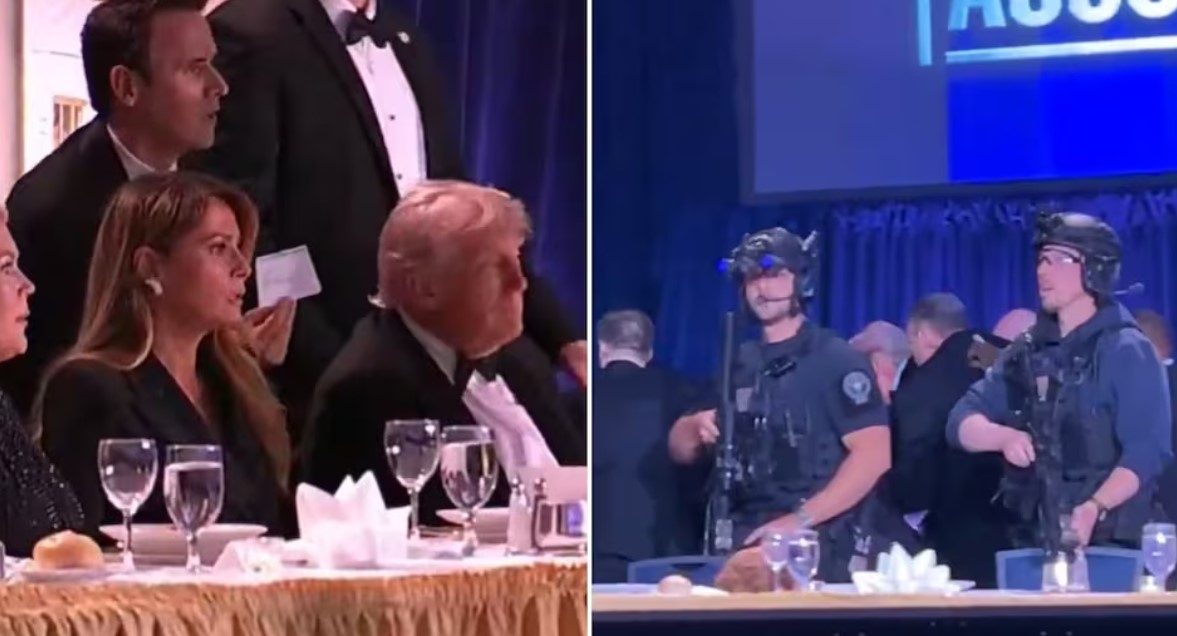US President Donald Trump Evacuated After Suspected Gunshots at Washington Hilton Event