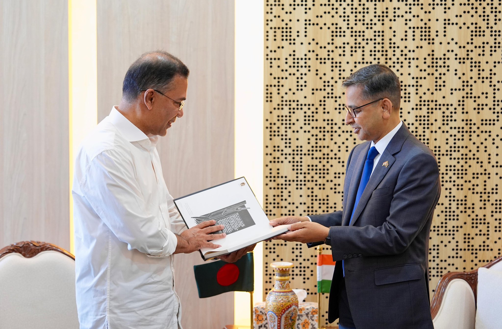 High Commissioner of India to Bangladesh Pranay Verma pays courtesy call on Bangladesh PM Tarique Rahman