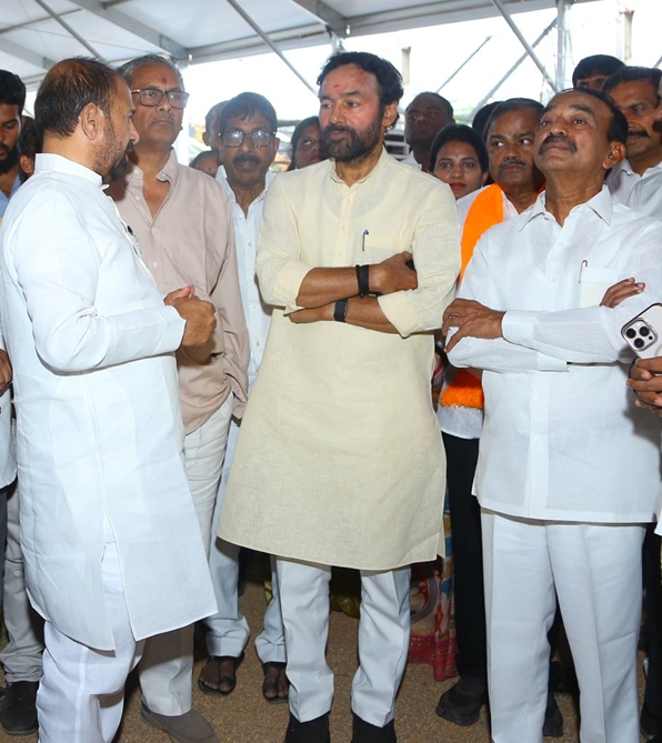 Union Minister Kishan Reddy inspects arrangements for PM Modi’s massive public meeting scheduled for May 10