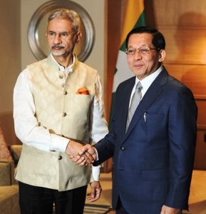 EAM Dr S Jaishankar calls on Myanmar President U Min Aung Hlaing in New Delhi