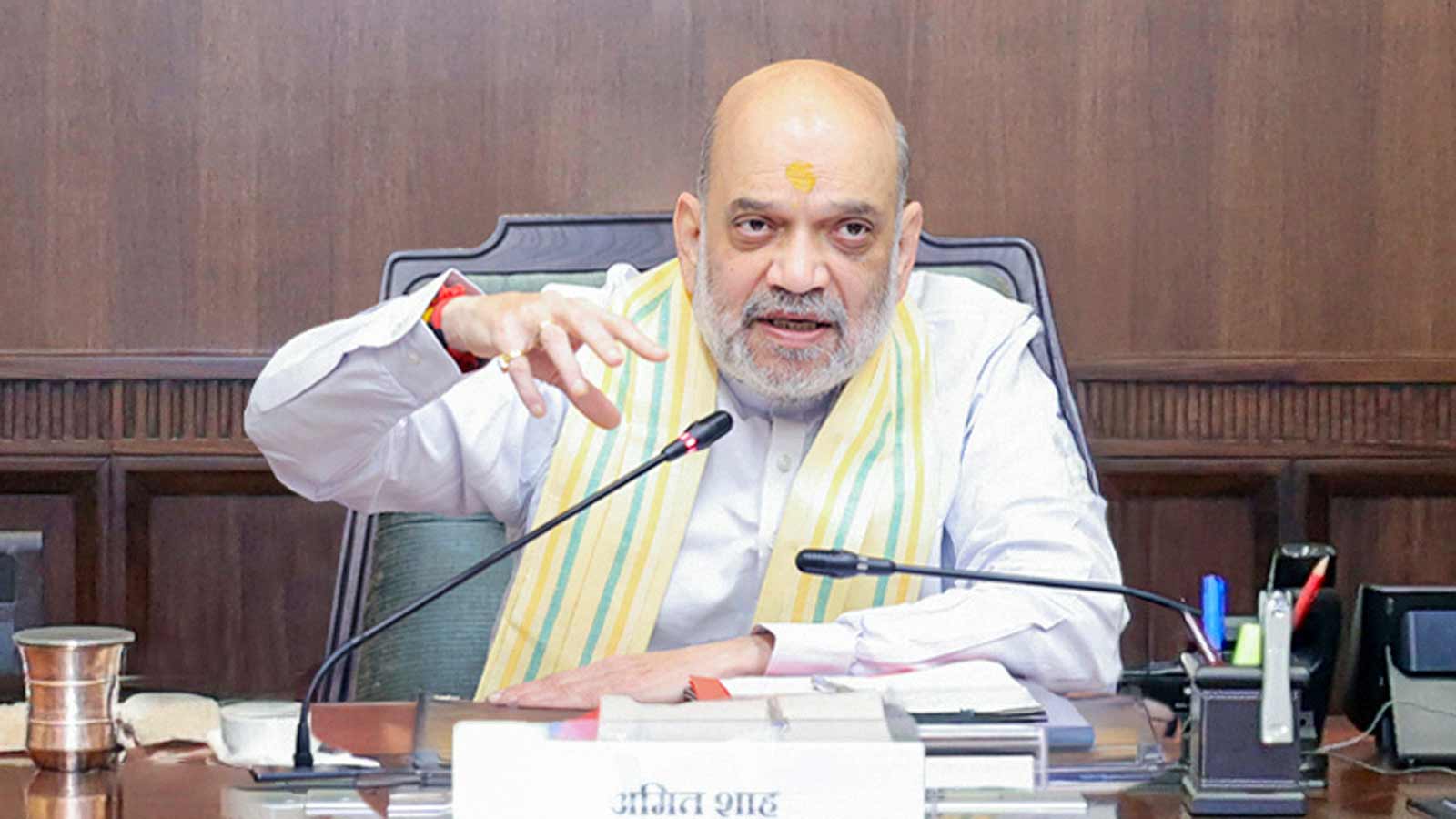 Union Home Minister Amit Shah in Gujarat holds high-level review meeting in Ahmedabad