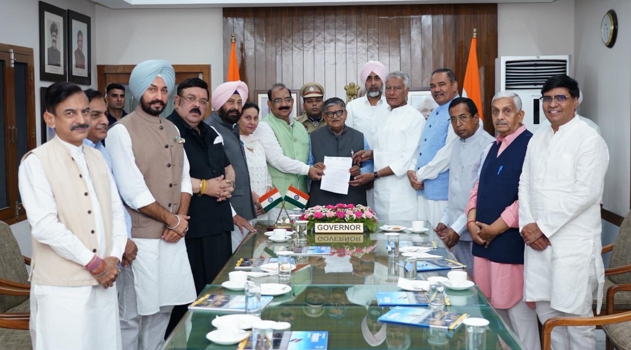 BJP Punjab delegation meets Governor Gulab Chand Kataria, expresses concerns over misconducts in state