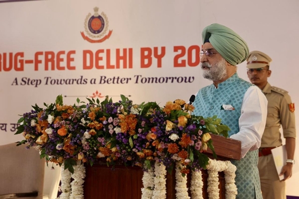 Delhi police destroyed 1700 kg of seized narcotics in mega event